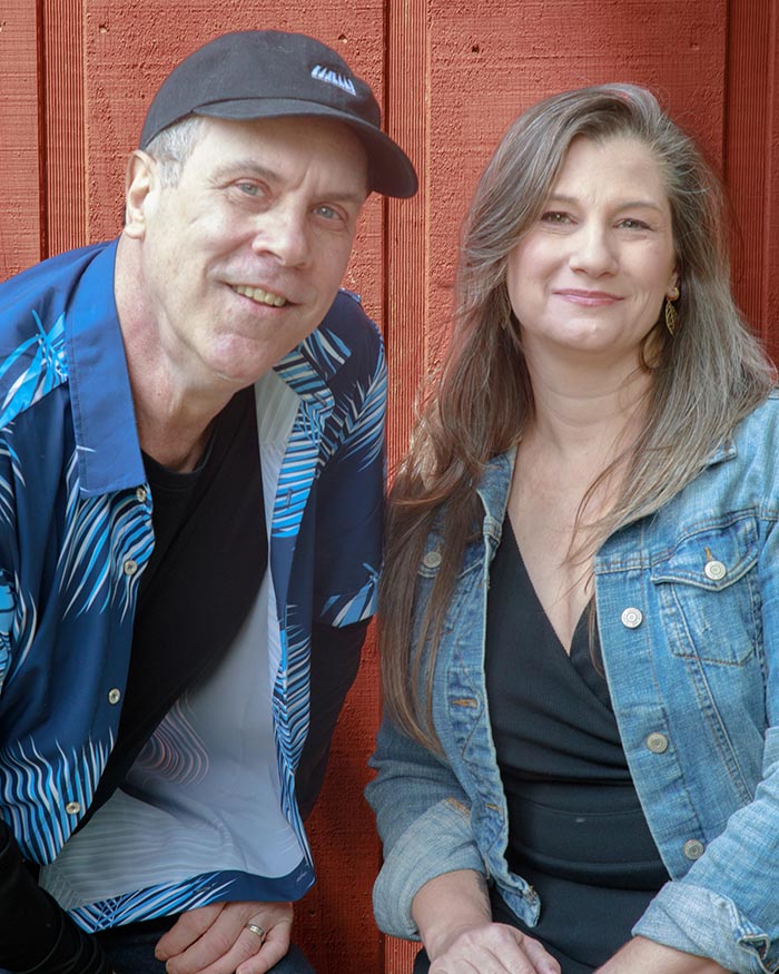 Rewind is Jenna HArrington on Vocals and Jeff Richards on vocals and keyboards
